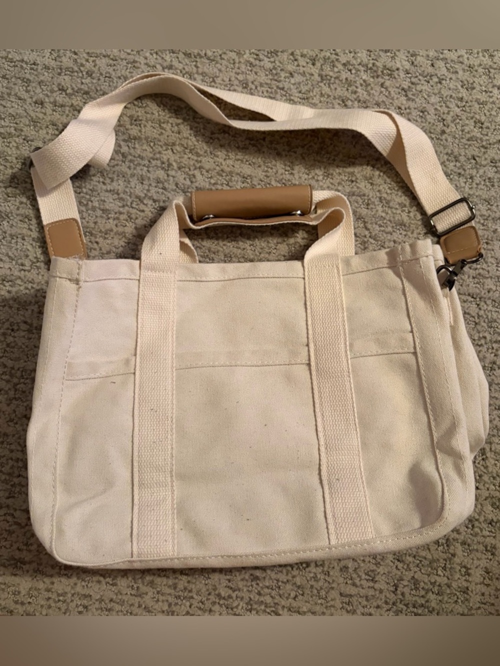 Canvas Tote Bag in Cream